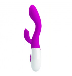 PRETTY LOVE  G-Spot Dual Engine Vibrator (Rose Red)